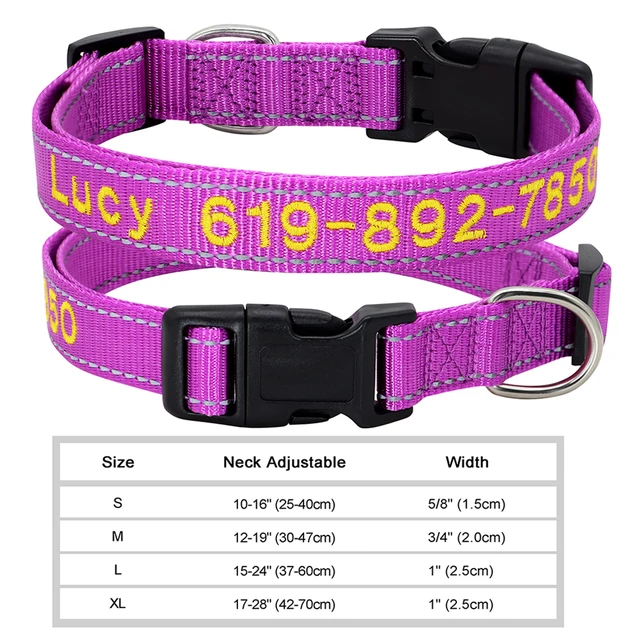 Personalised Dog Collar - Embroidered Dog Collar
