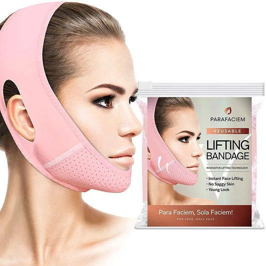 Reusable V Line Mask Facial Slimming Strap Double Chin Reducer Chin Up Mask Face Lifting Belt V Shaped Slimming Face Mask