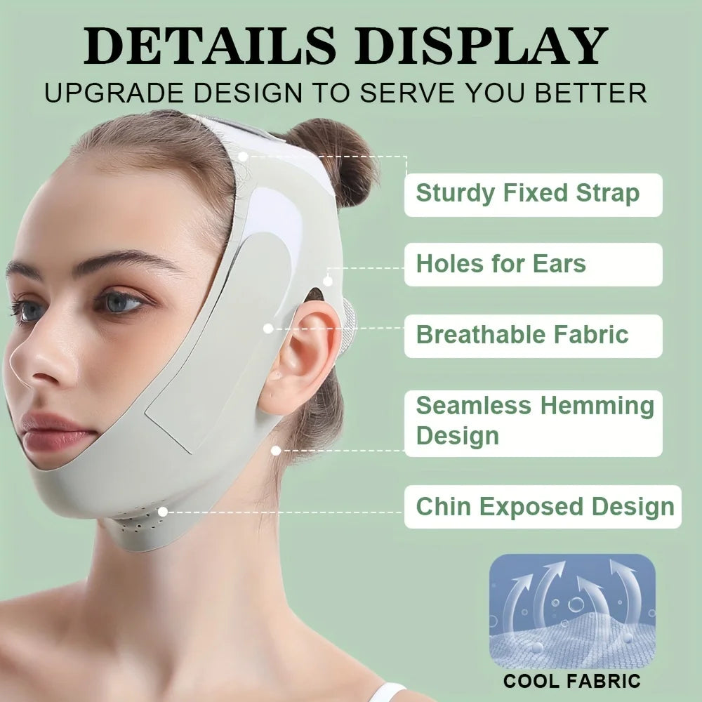 Face Slimming Strap - Double Chin Reducer  -V Line Lifting Face-Belt Chin Strap For Women and Men