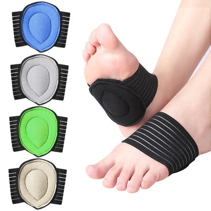 1 Pair Compression Cushioned Arch Support Brace, Plantar Fasciitis Sleeves for Pain Relief & Sore