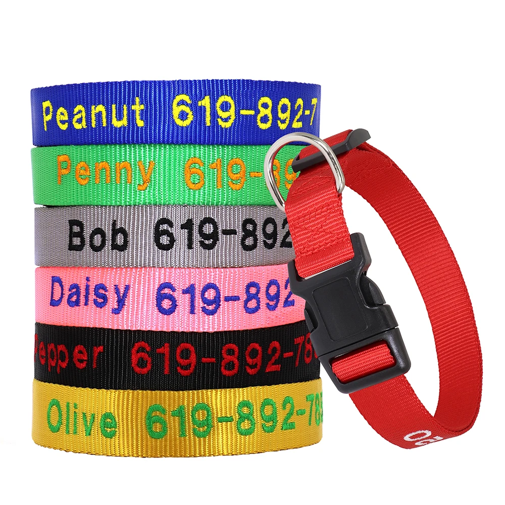 Personalised Dog Collar - Embroidered Dog Collar